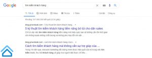 Tiếp cận thông qua các công cụ tìm kiếm