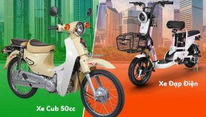 So sánh nên mua xe đạp điện hay xe máy 50cc chi tiết
