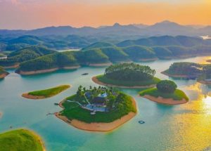 cảnh đẹp hồ thác bà