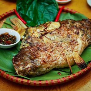 món cá thơm ngon ở hồ thác bà