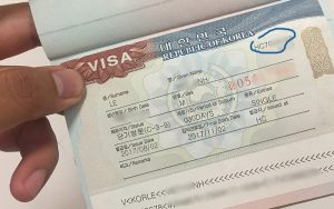 visa du học Hàn D7