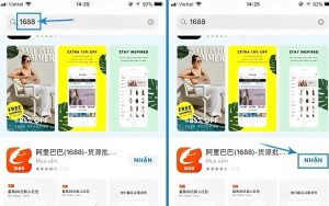 cách tải app 1688 trên ios