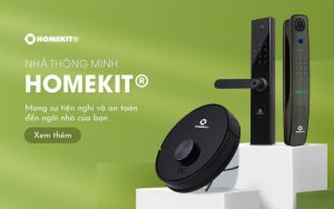 khóa điện tử cửa kính homekit