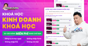 khóa học kinh doanh khóa học tại Khánh Hùng Academy
