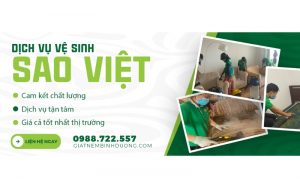Công ty dịch vụ vệ sinh Sao Việt